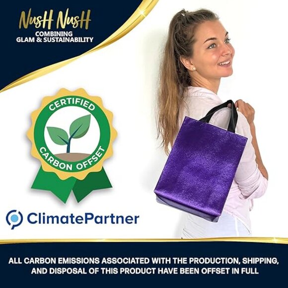 Mix Color Gift Bags Medium Size – Set of 12 Reusable Gift Bags From Six Vibrant - Picture 4 of 4